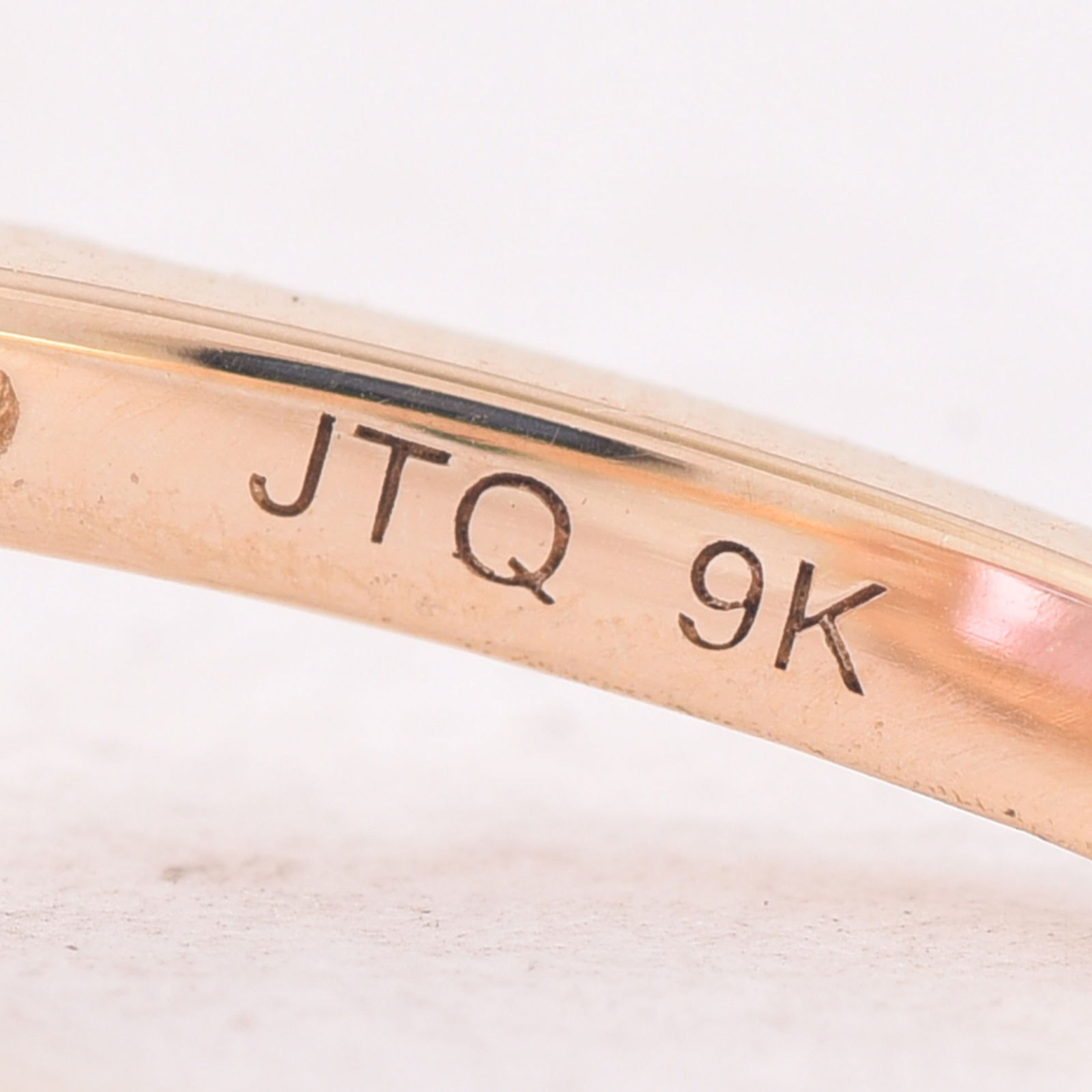 3.49 Ct Octagon Pink Topaz 9K Gold Ring - 5