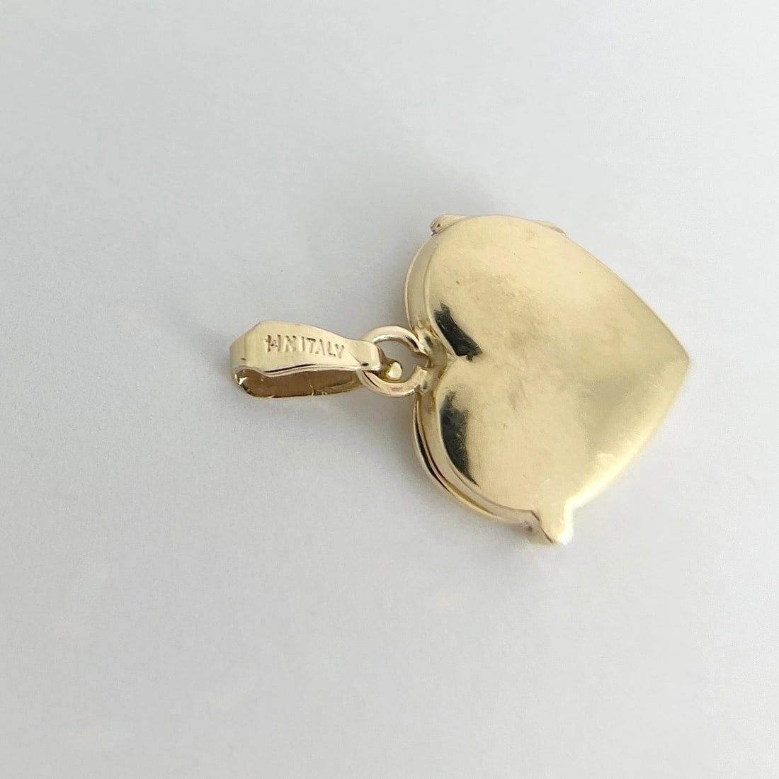 Vintage Italian Heart Photo Locket Necklace Pendant 14K Yellow Gold, 4.62 Grams - 6