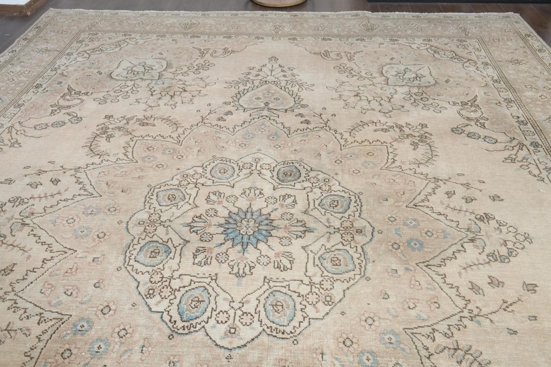 9'5x12'6 ft, OVERSIZED BEIGE BROWN, Minimalist - 5