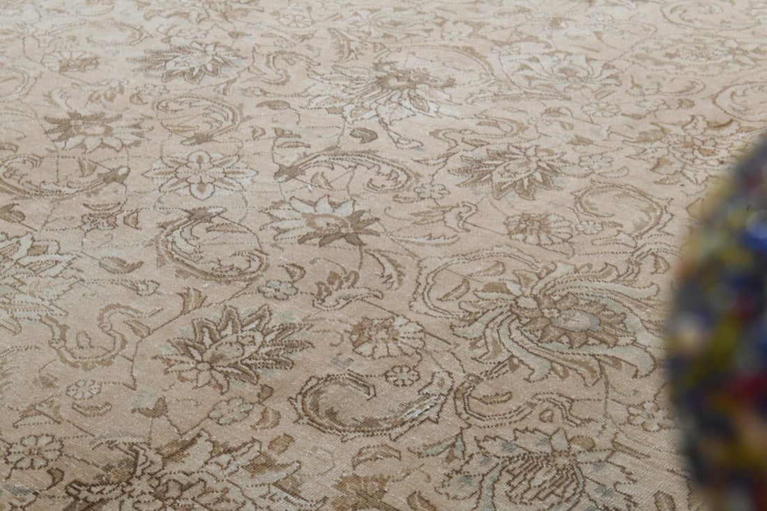 9'3x12'6 ft, OVERSIZED PERSIAN RUG, Orange - 3