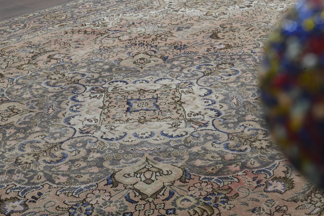 9'2x12'5 ft, HERIZ PERSIAN RUG, Minimalist Décor - 5