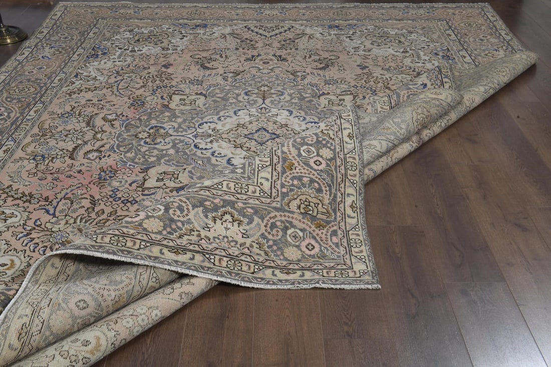 9'2x12'5 ft, HERIZ PERSIAN RUG, Minimalist Décor - 7