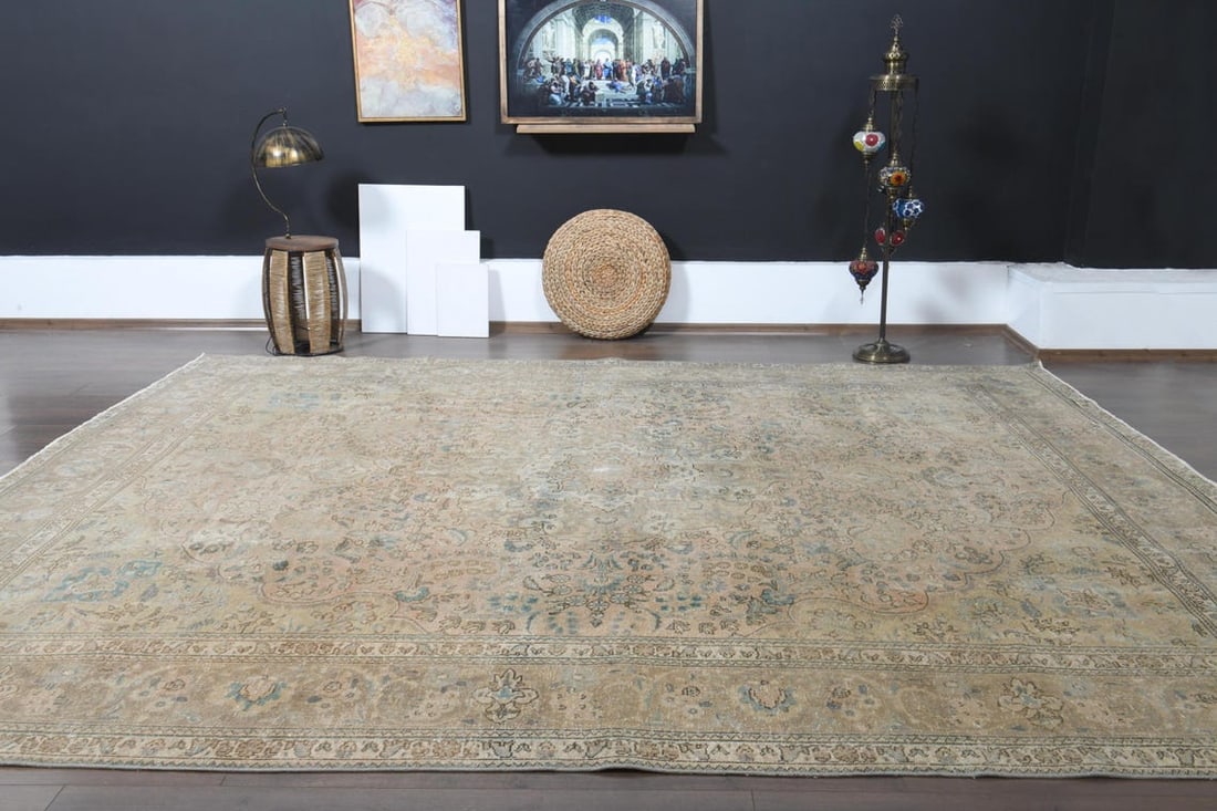 9'9x12'1 ft, OVERSIZED PERSIAN RUG, Living Room - 10