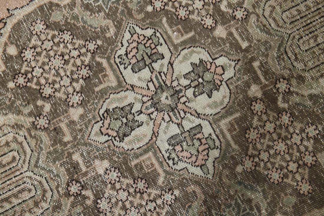 9'8x12'1 ft, ORANGE MINIMALIST RUG, Oversized - 9