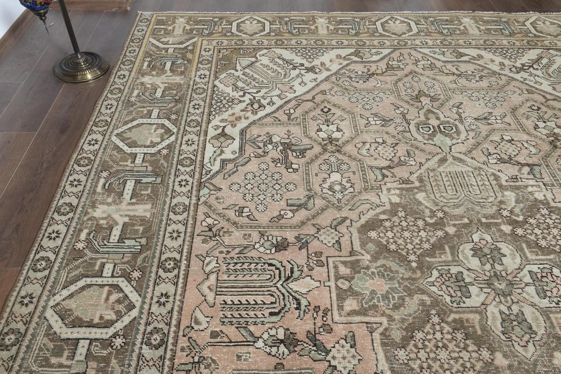 9'8x12'1 ft, ORANGE MINIMALIST RUG, Oversized - 7