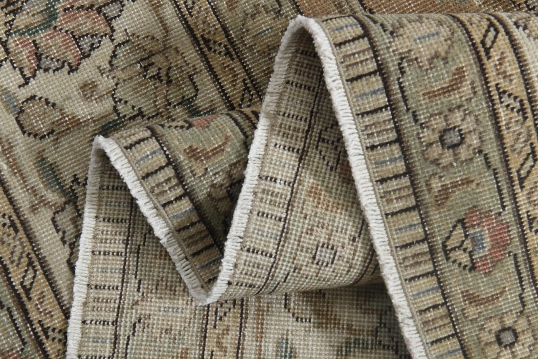 9'4x12'5 ft, OVERSIZED PERSIAN RUG, Living Room: Title: 9'4x12'5 ft, OVERSIZED PERSIAN RUG, Living Room Origin: Turkey Date/Period: 1960 - 1970 Materials: Wool and Cotton Size: Width: 9.4 feet; Length: 12.5 feet Description: This Turkish one-of-a-ki