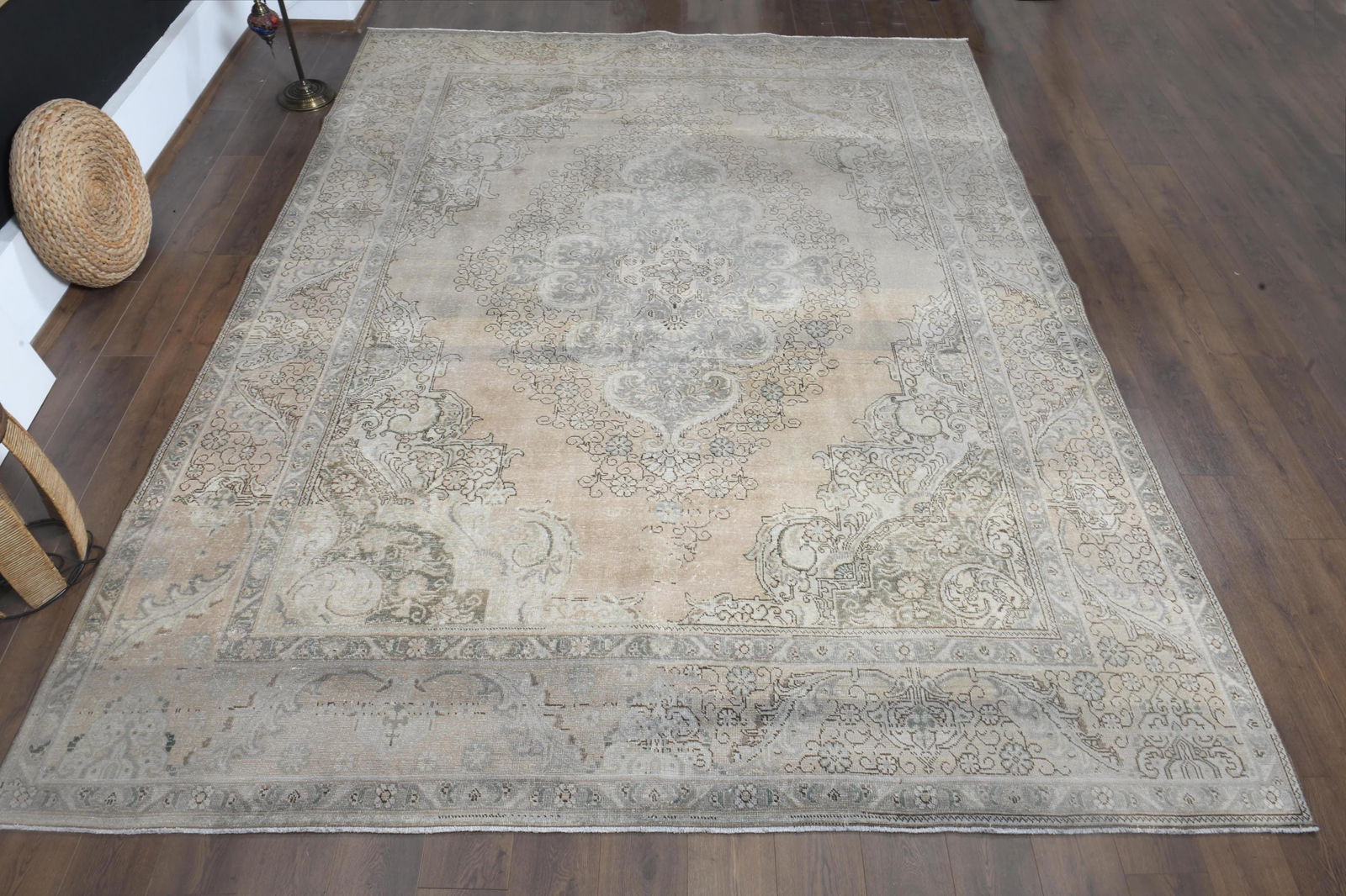 9'7x12'5 ft, ORANGE BOHEMIAN RUG, Persian Oversized - 11