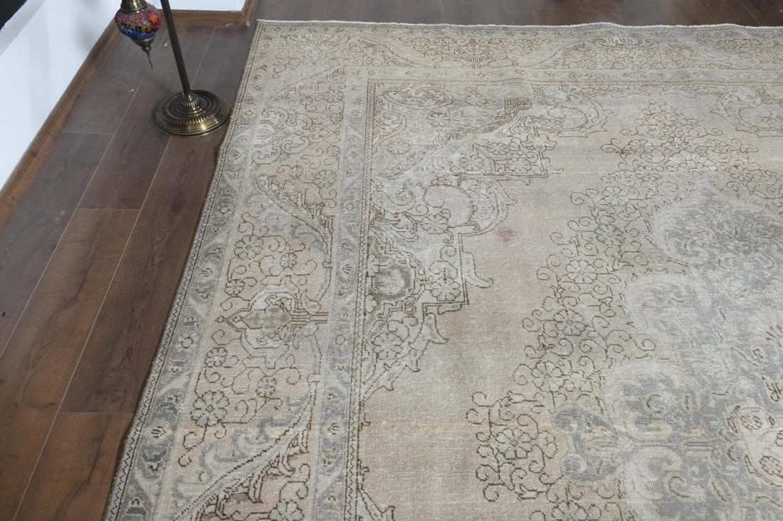 9'7x12'5 ft, ORANGE BOHEMIAN RUG, Persian Oversized - 8