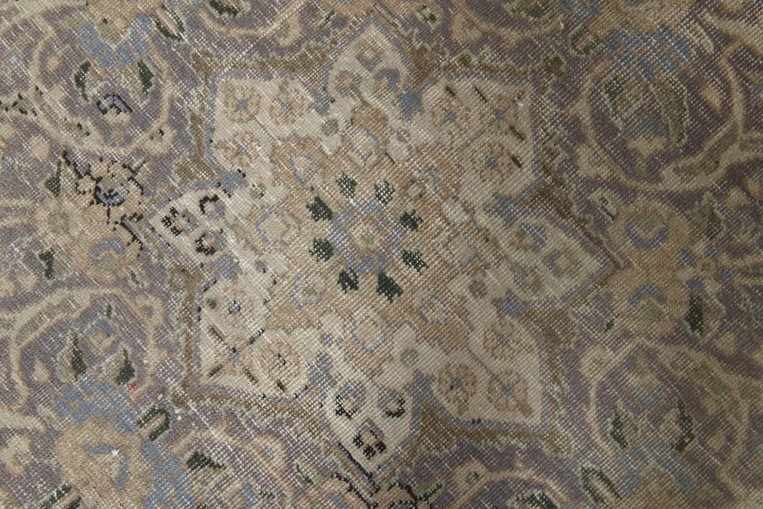 9'7x12'9 ft, ORANGE OVERSIZED RUG, Vintage Décor - 6