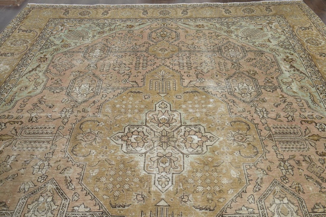 9'6x12'3 ft, OVERSIZED ORANGE BROWN, Minimalist - 5