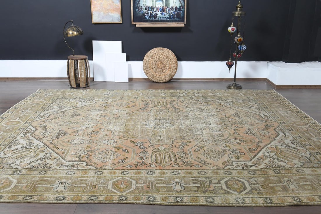 9'6x12'4 ft, OVERSIZED PERSIAN RUG, Living Room - 10