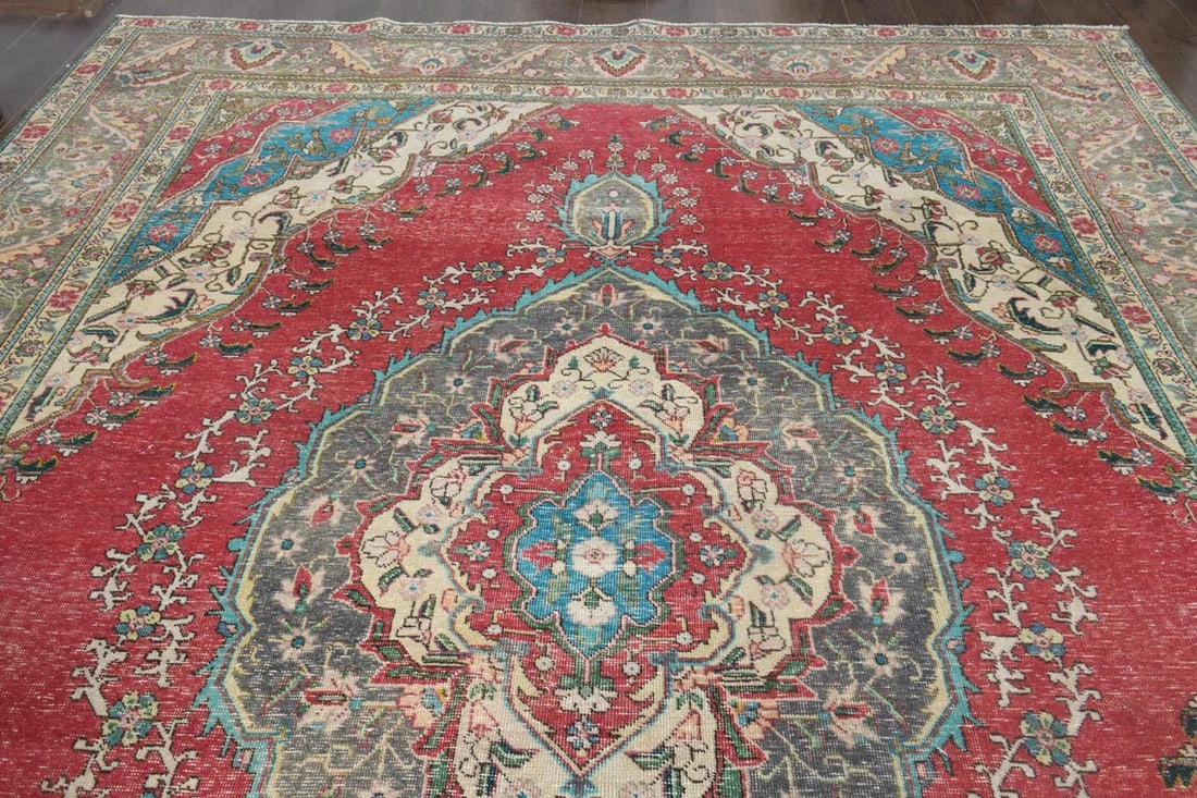9'4x12'4 ft, PERSIAN MINIMALIST RUG, Oversized - 4