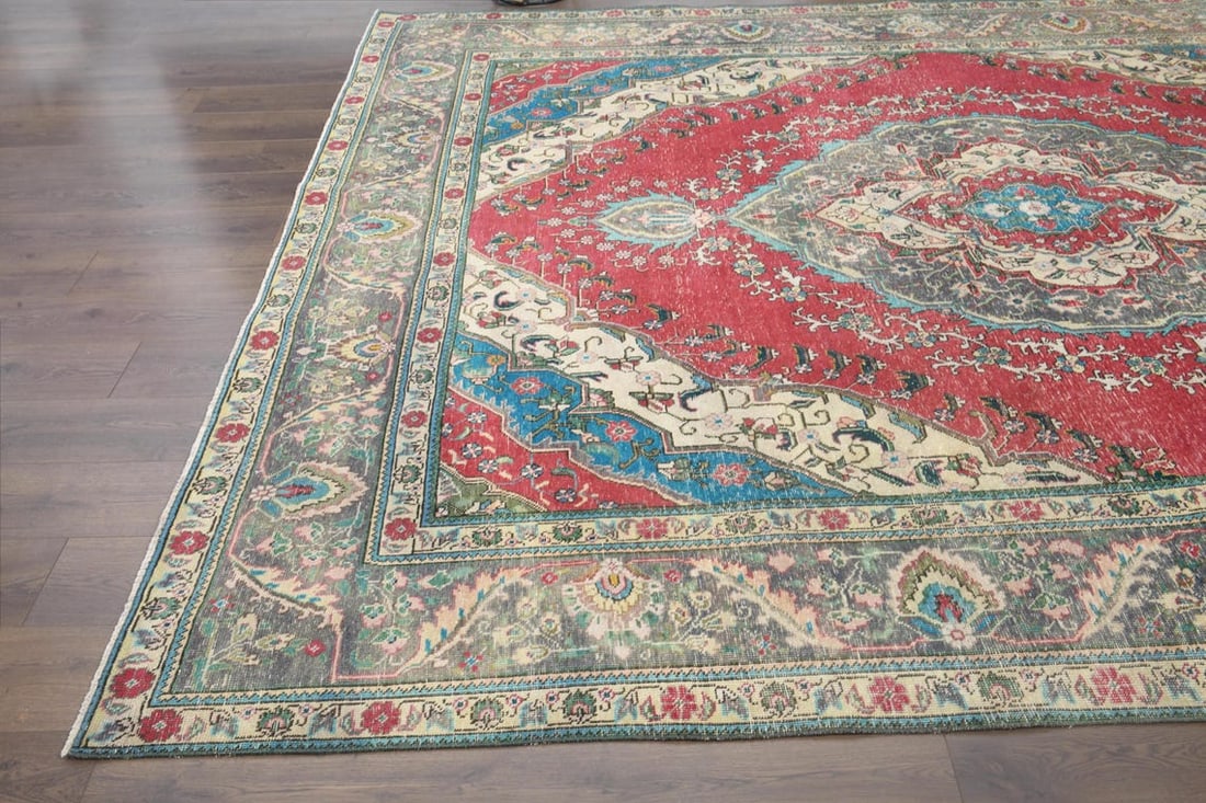 9'4x12'4 ft, PERSIAN MINIMALIST RUG, Oversized - 8