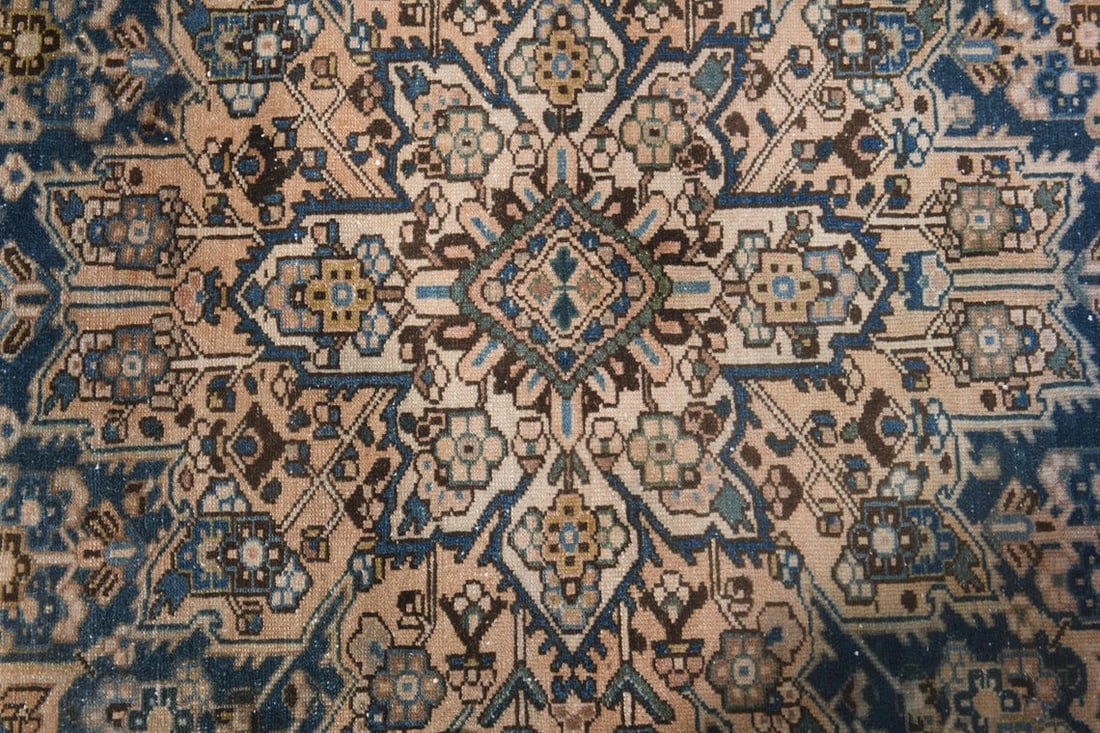 9'7x12'4 ft, ORANGE MINIMALIST RUG, Oversized Persian - 4