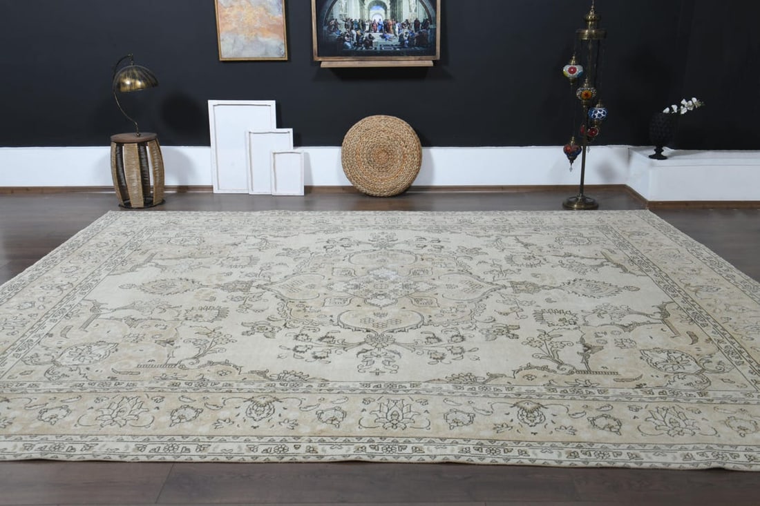 9'5x12'5 ft, OVERSIZED TURKISH RUG, Living Room Rug - 10