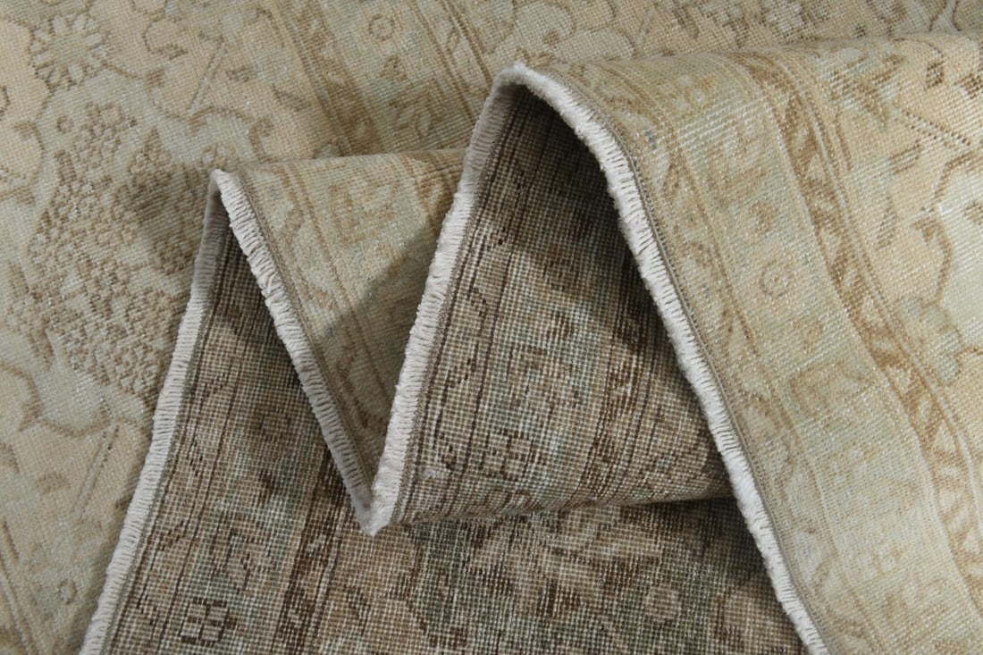 9'6x13'3 ft, NEUTRAL PERSIAN RUG, Pastel Color