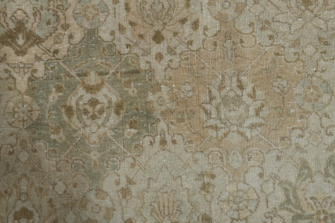 9'6x13'3 ft, NEUTRAL PERSIAN RUG, Pastel Color - 3