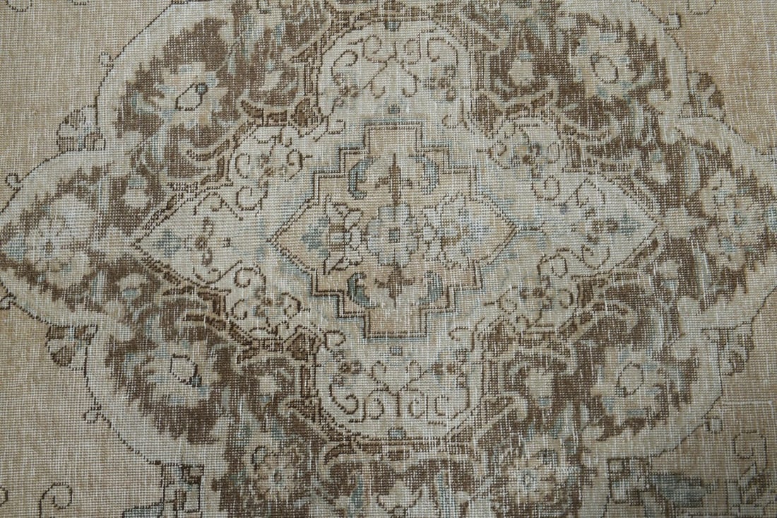 10x12'3 ft, PERSIAN MINIMALIST RUG, Oversized Antique - 4