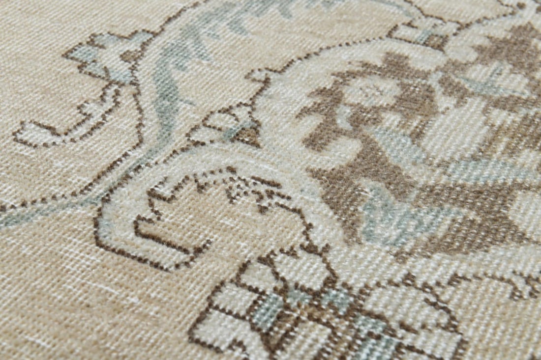 10x12'3 ft, PERSIAN MINIMALIST RUG, Oversized Antique - 5