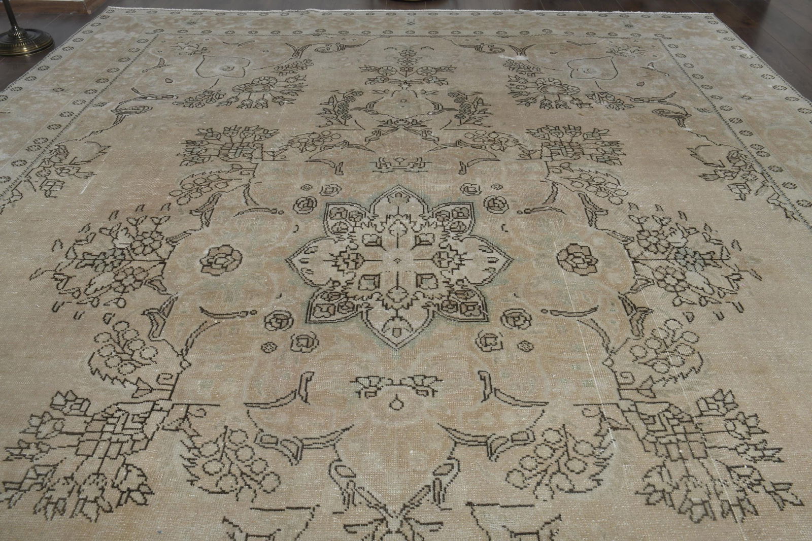 9'6x12'8 ft, OVERSIZED PERSIAN RUG, Orange 10x12 Large Area - 15