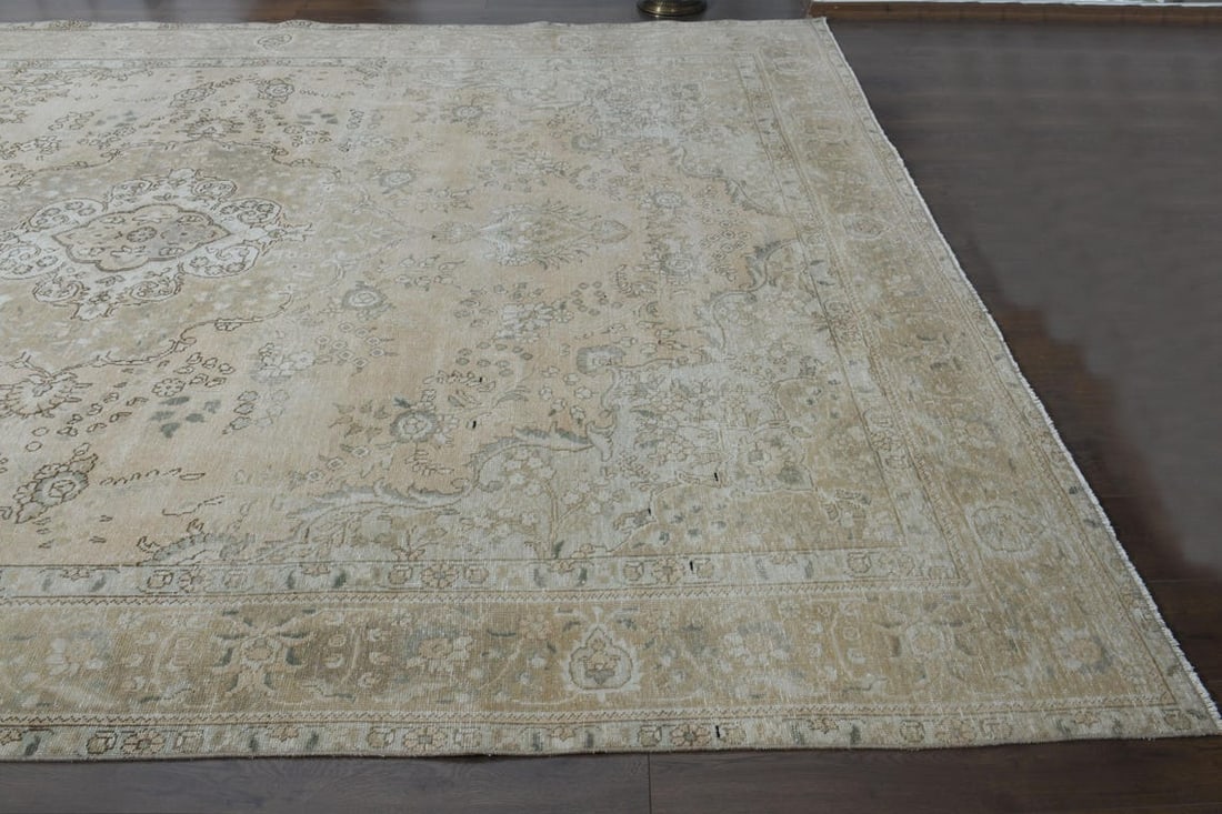 9'3x12'9 ft, OVERSIZED ORANGE BEIGE - 9