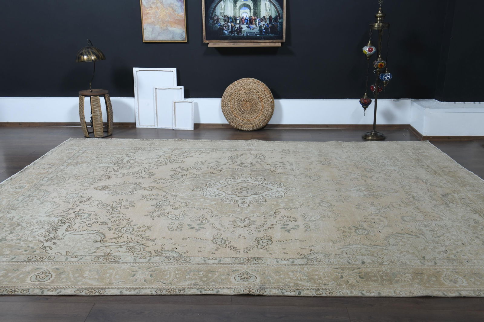 9'3x12'9 ft, OVERSIZED ORANGE BEIGE - 19