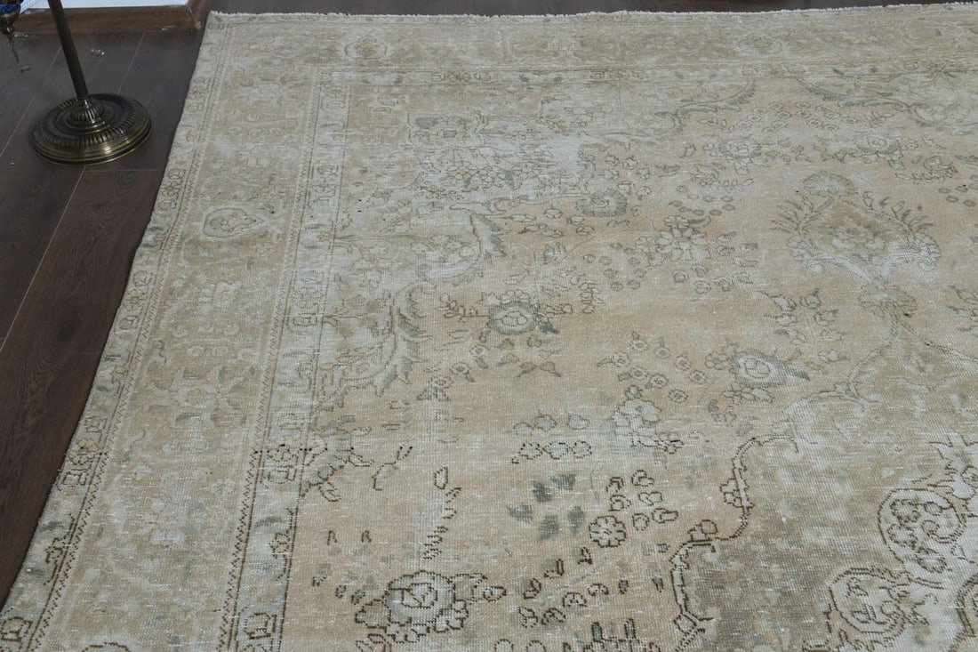 9'3x12'9 ft, OVERSIZED ORANGE BEIGE - 4