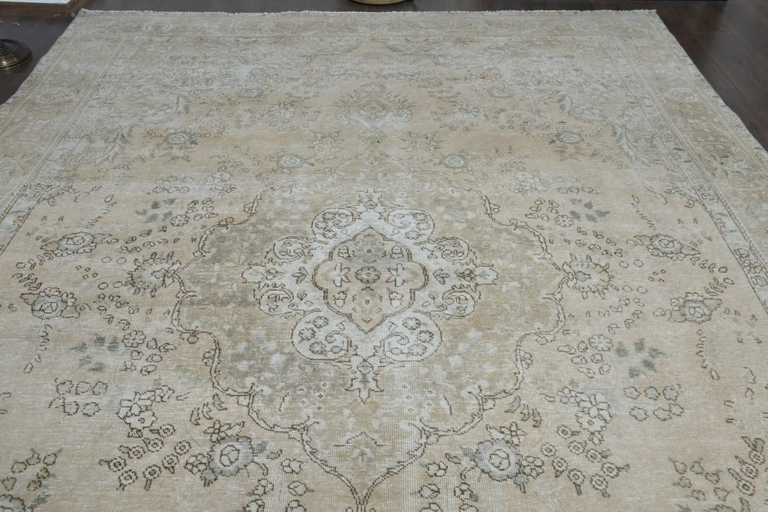 9'3x12'9 ft, OVERSIZED ORANGE BEIGE - 5