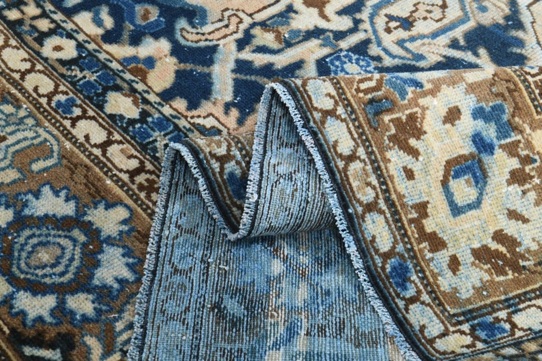 9'7x12'6 ft, OVERSIZED PERSIAN RUG: Title: 9'7x12'6 ft, OVERSIZED PERSIAN RUG Origin: Turkey Date/Period: 1960 - 1970 Materials: Wool and Cotton Size: Width: 9.7 feet Length: 12.6 feet Description: This Turkish one-of-a-kind Anatolian V