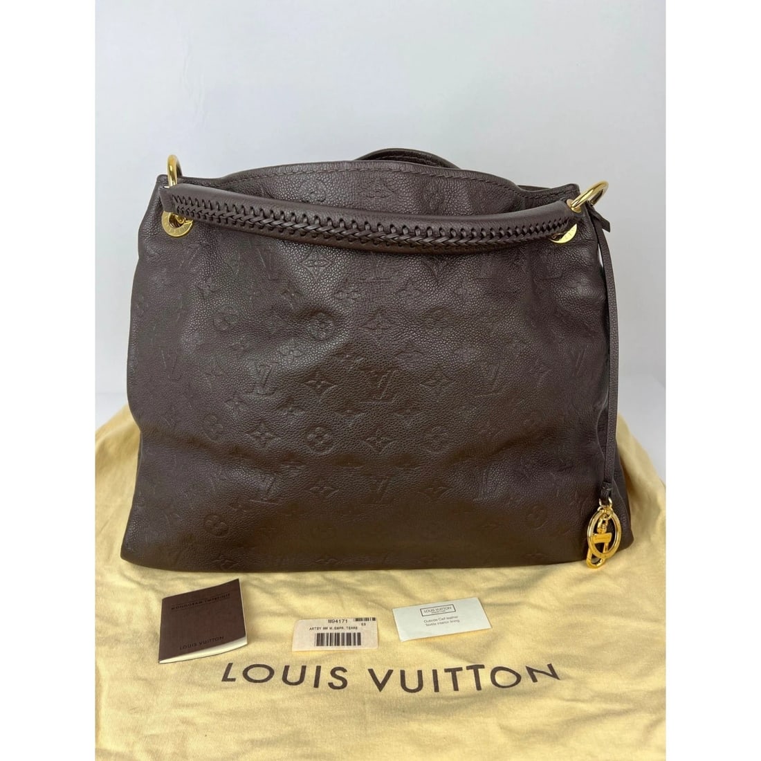 Louis Vuitton Artsy MM Monogram Empreinte Brown Shoulder Tote Bag - 2