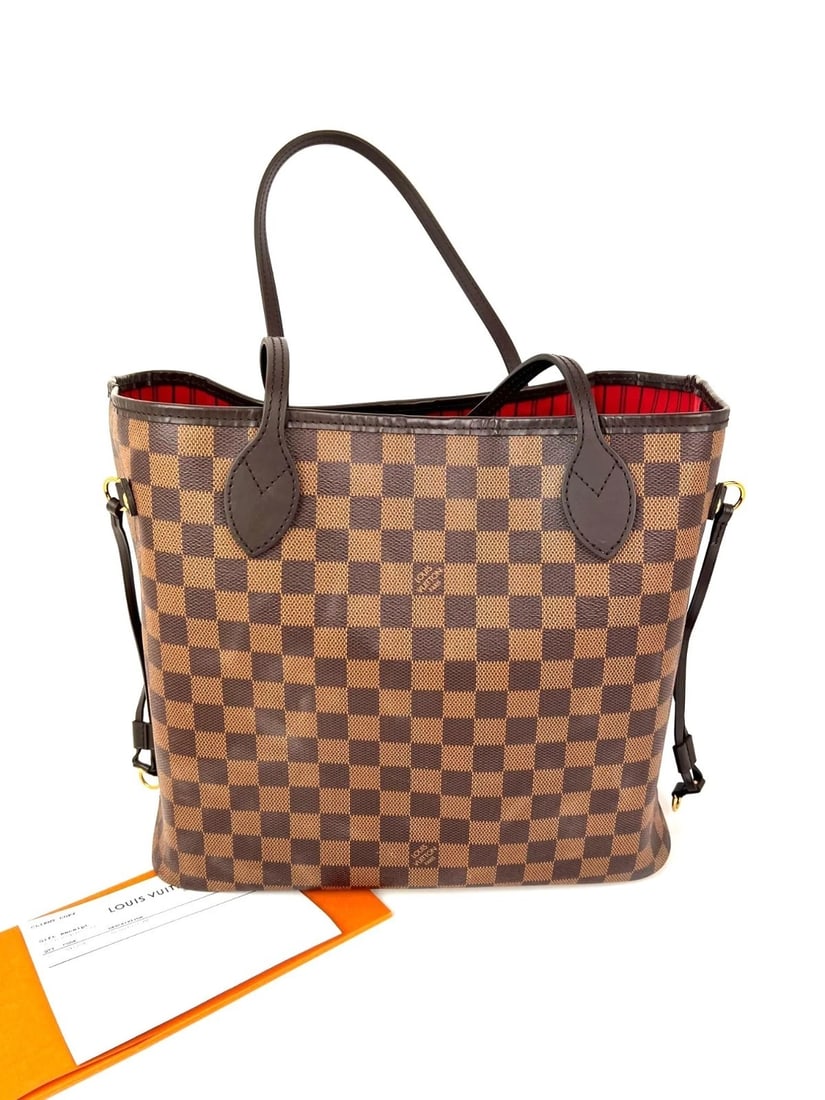 Louis Vuitton Neverfull MM Damier Ebene Canvas Tote Bag - 2