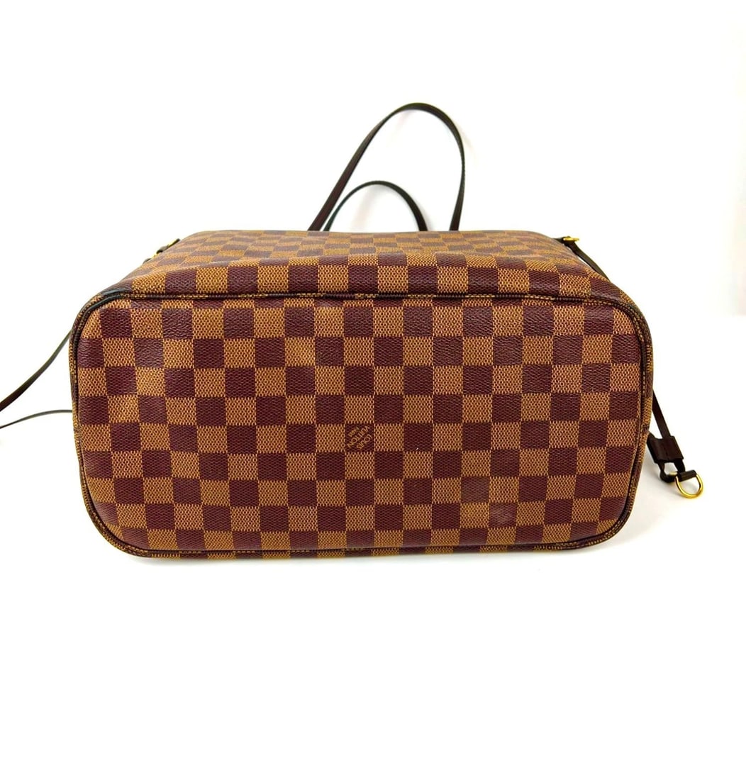 Louis Vuitton Neverfull MM Damier Ebene Canvas Tote Bag - 3