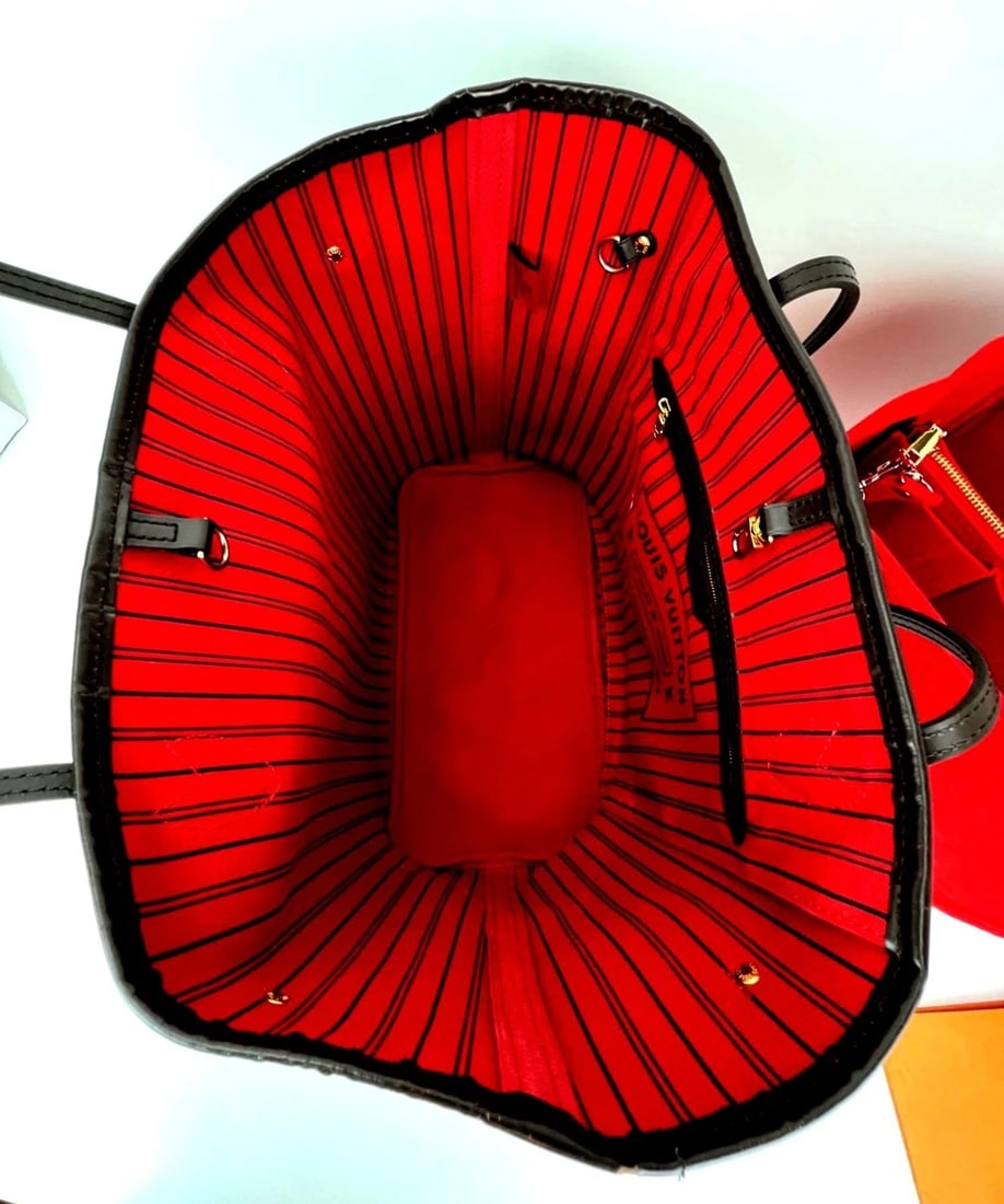 Louis Vuitton Neverfull MM Damier Ebene Canvas Tote Bag - 4