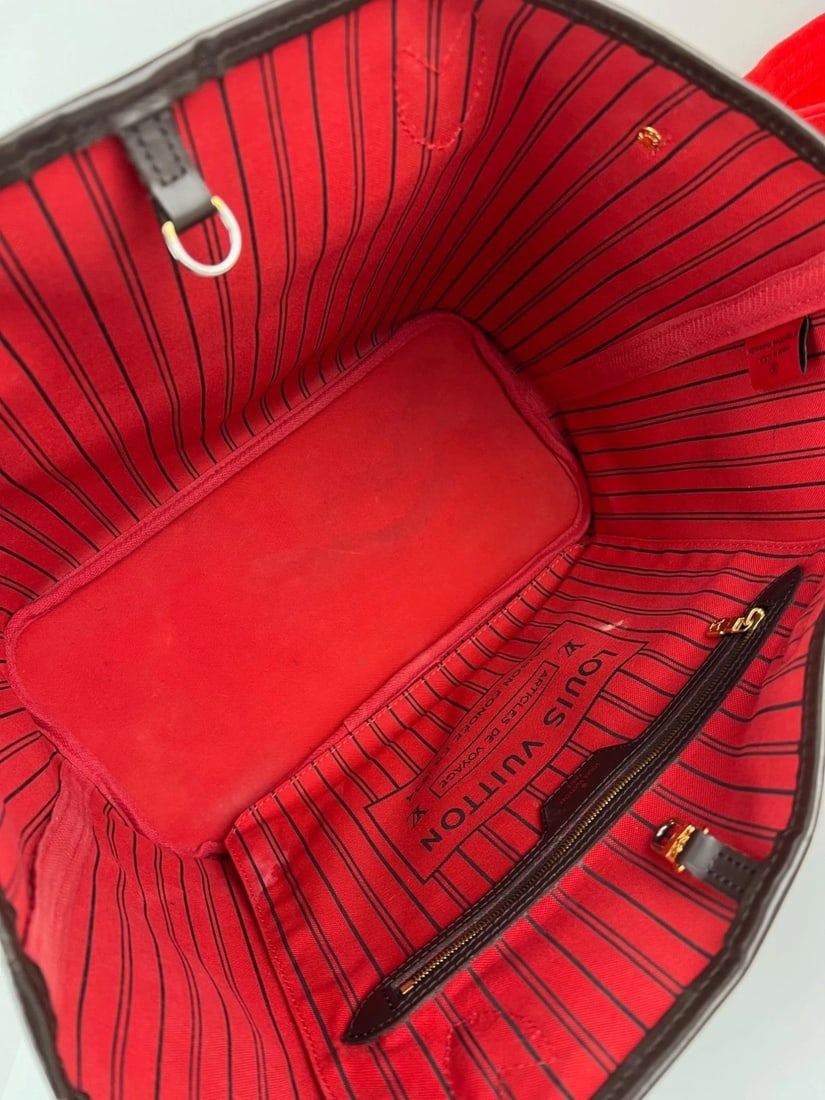 Louis Vuitton Neverfull MM Damier Ebene Canvas Tote Bag - 5