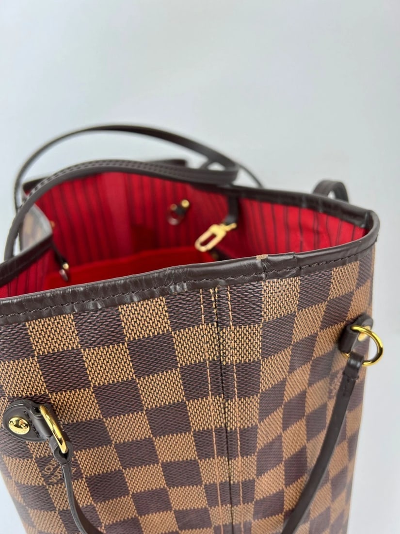 Louis Vuitton Neverfull MM Damier Ebene Canvas Tote Bag - 8