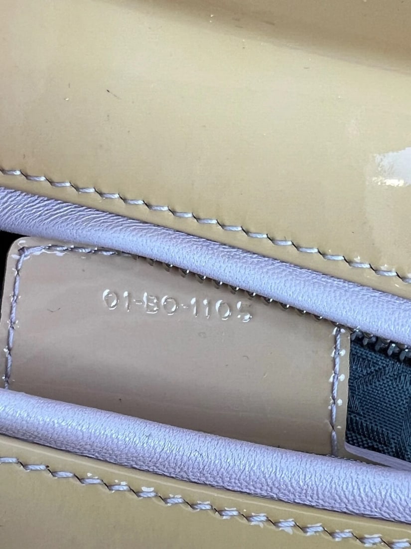 Christian Dior Yellow Patent Leather Cannage Medium Lady Dior Bag - 7