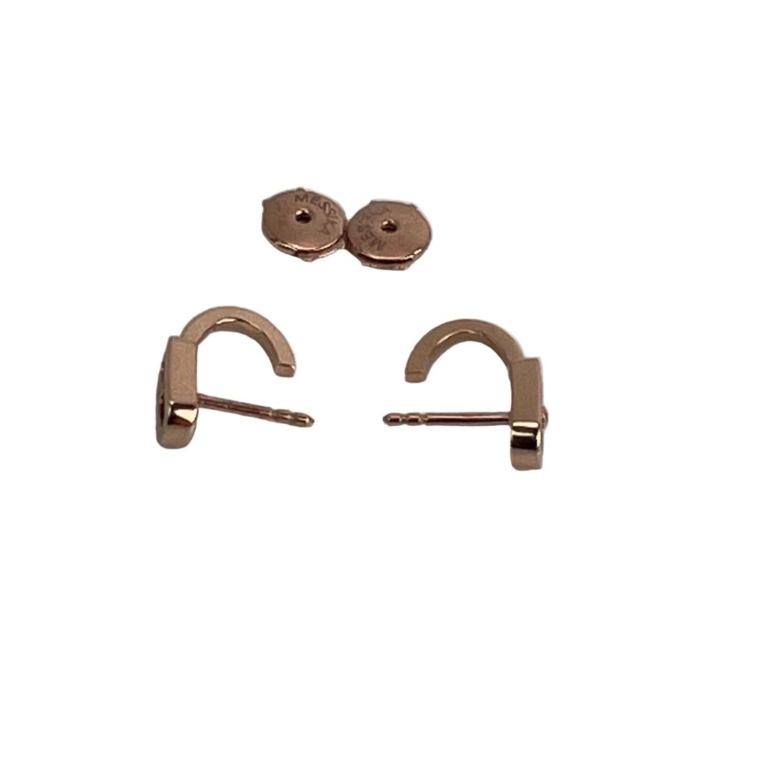 Messika Move Uno Mini Hoops 18K Rose Gold Diamond Earrings - 13