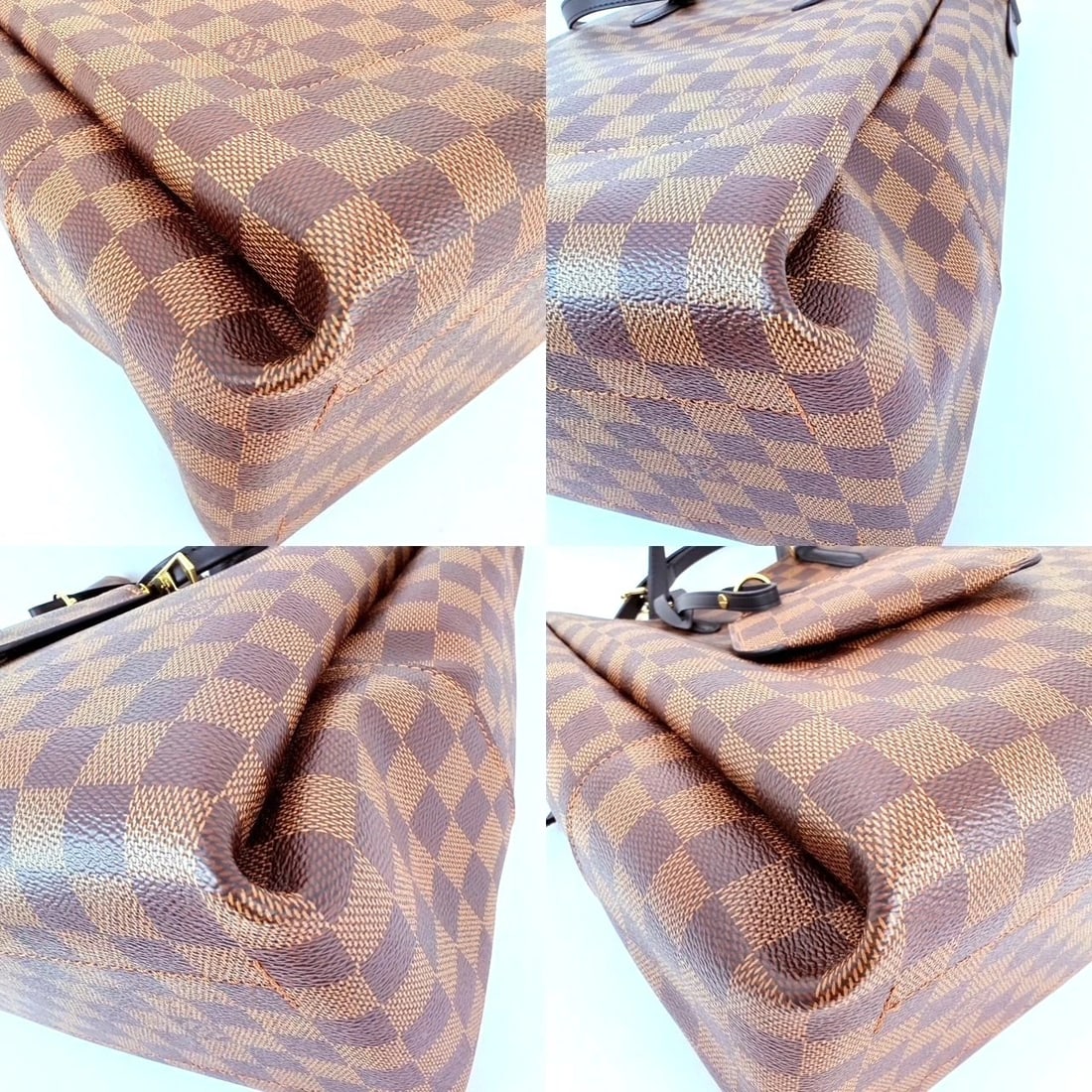 Louis Vuitton Belmont MM Damier Ebene Crossbody Tote Bag - 12