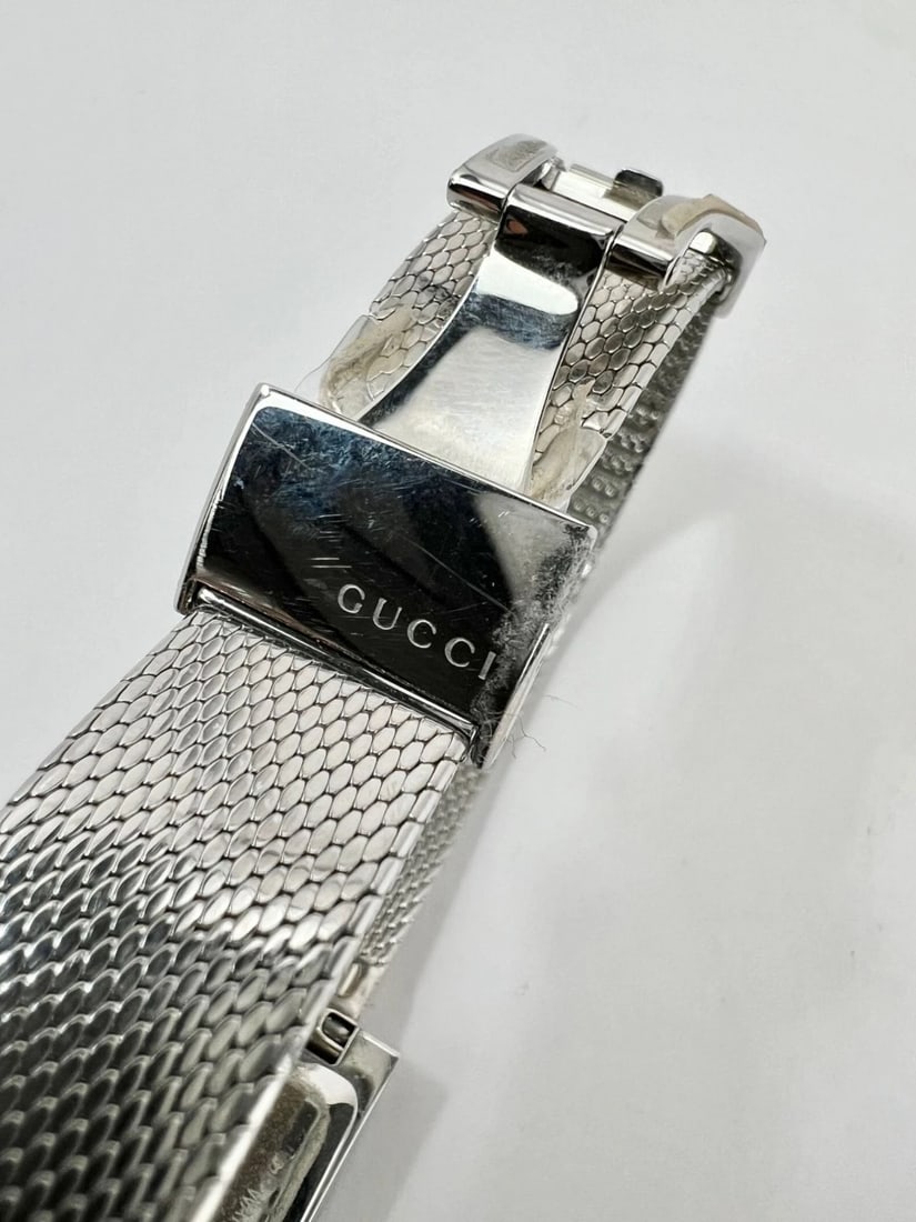Gucci G-Frame Rectangular Stainless Steel Dial Watch - 16