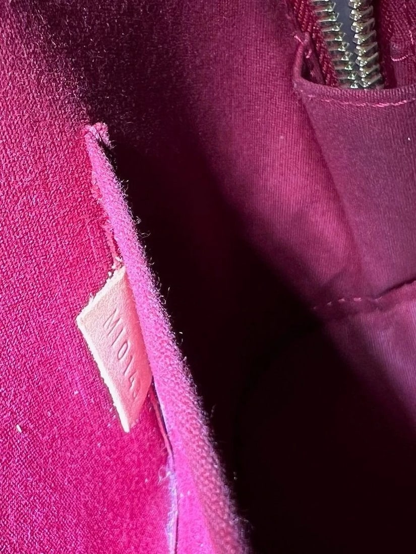 Louis Vuitton Alma BB Monogram Red Vernis Patent Leather Crossbody Bag - 6