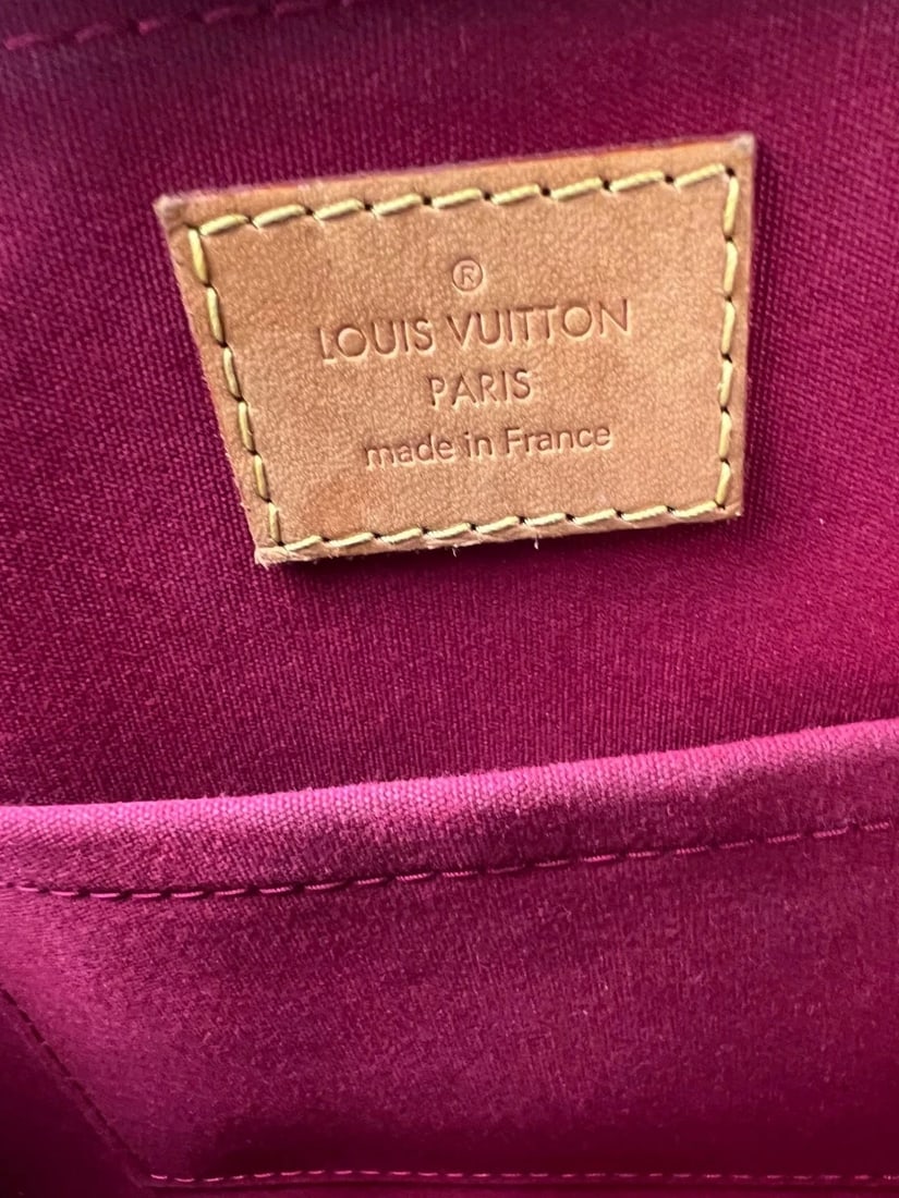 Louis Vuitton Alma BB Monogram Red Vernis Patent Leather Crossbody Bag - 7