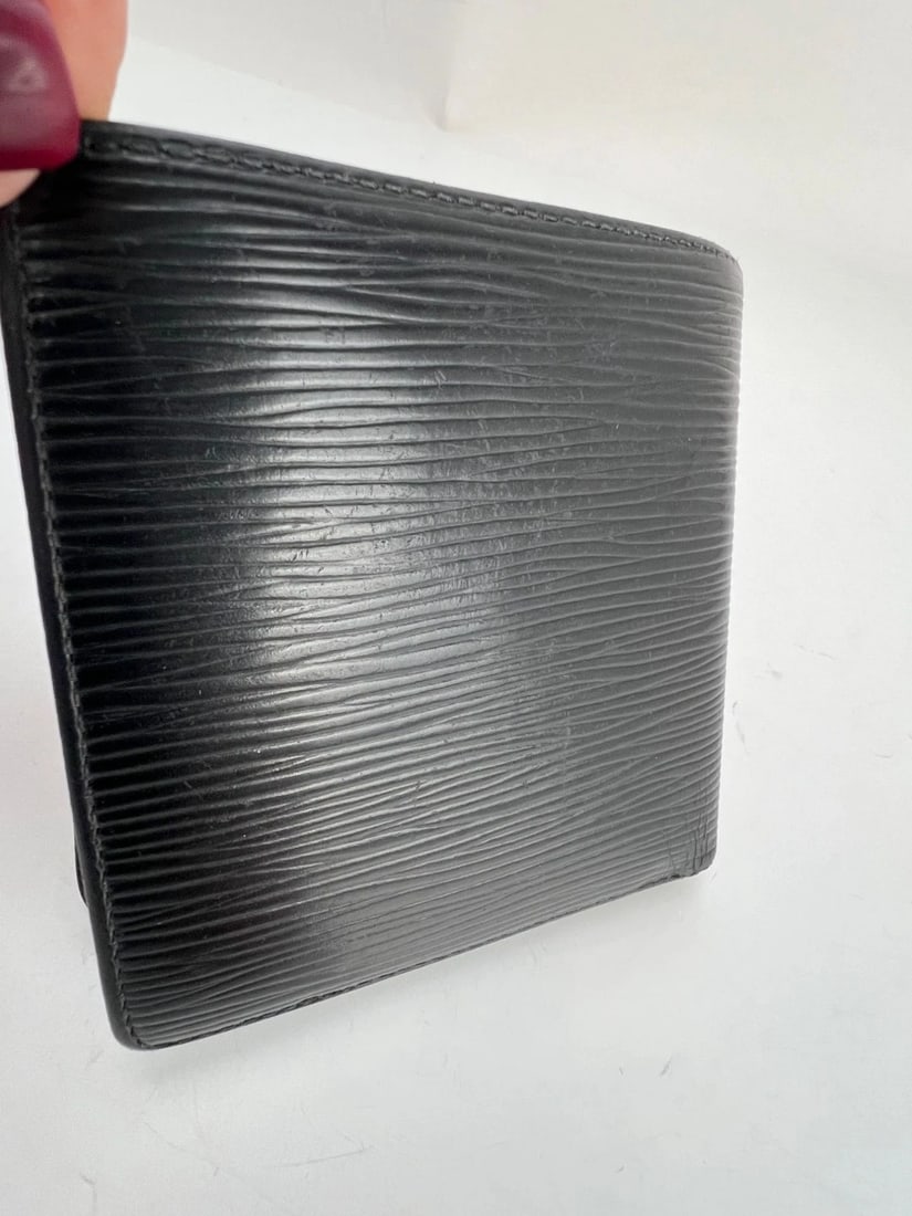 Louis Vuitton Vintage Black Epi Leather Multiple Men's Wallet - 15