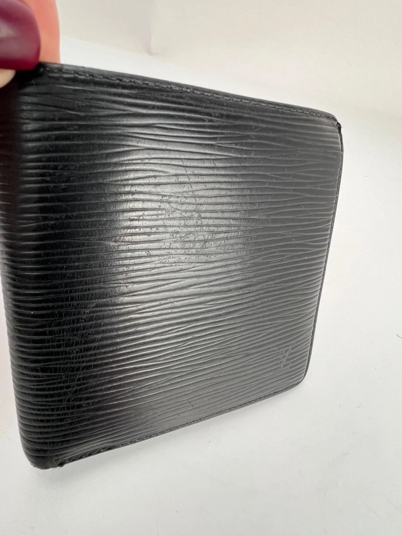 Louis Vuitton Vintage Black Epi Leather Multiple Men's Wallet - 16