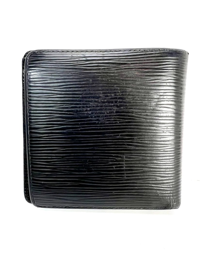 Louis Vuitton Vintage Black Epi Leather Multiple Men's Wallet - 2