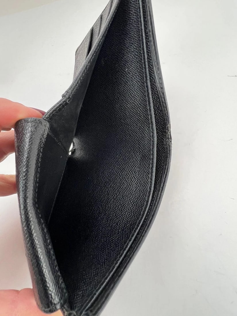 Louis Vuitton Vintage Black Epi Leather Multiple Men's Wallet - 8