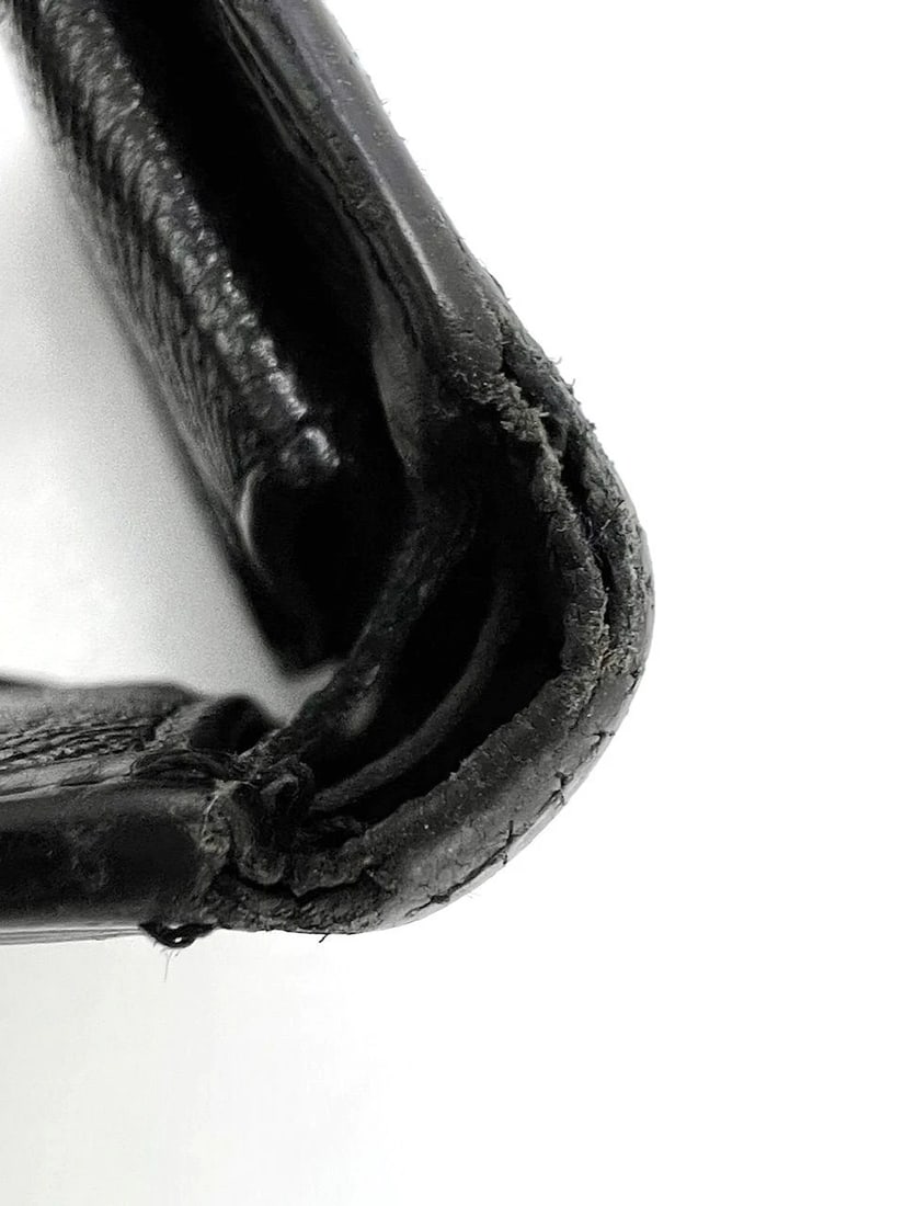 Louis Vuitton Vintage Black Epi Leather Multiple Men's Wallet - 9