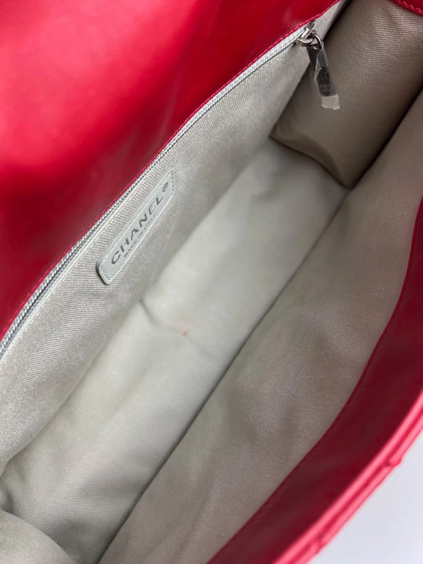 Chanel Calfskin CC Crave Reissue Crown Jumbo Flap Light Red Bag - 14