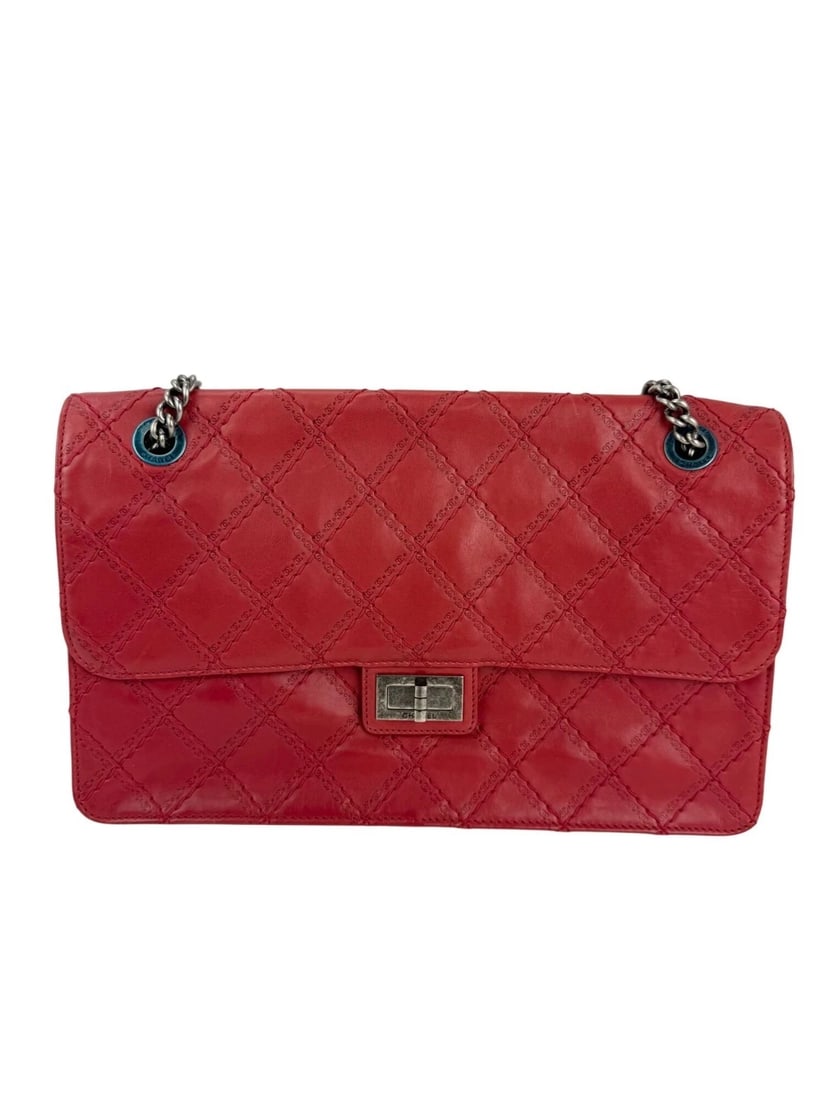 Chanel Calfskin CC Crave Reissue Crown Jumbo Flap Light Red Bag: Title: Chanel Calfskin CC Crave Reissue Crown Jumbo Flap Light Red Bag Description: Pre-Owned 100% Authentic Chanel Calfskin CC Crave Reissue Crown Jumbo Flap Light Red Bag RATING: B...Very Good, well