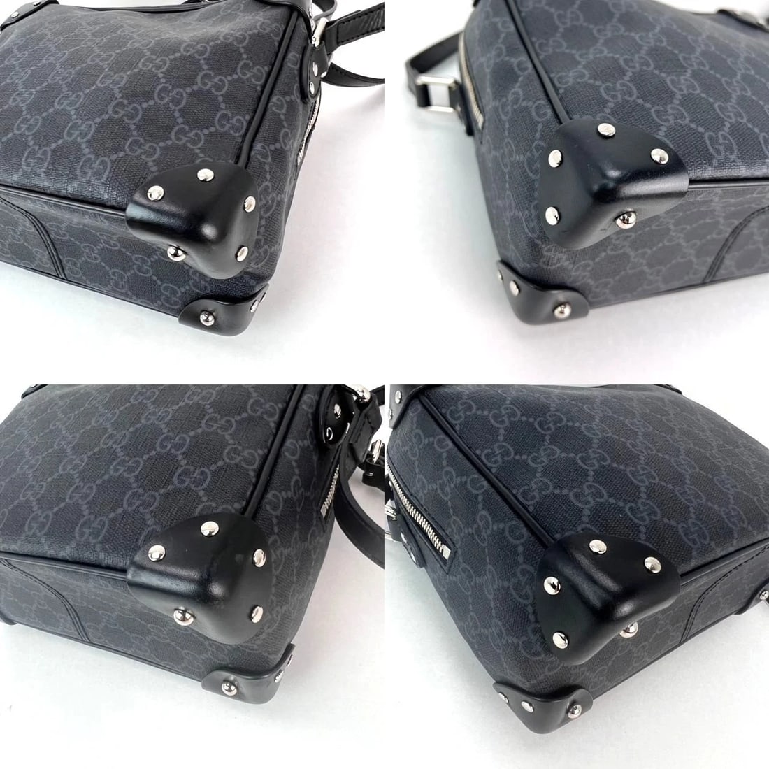 Gucci Black GG Supreme Selleria Square Messenger Bag - 7