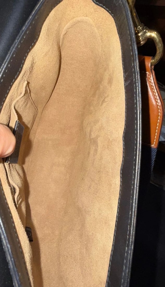 Gucci GG Supreme Web Padlock Black Messenger Shoulder Bag - 13